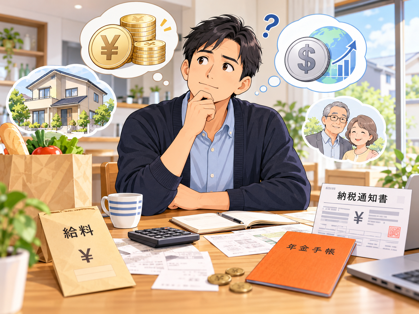 円資産に偏っていることを考える40歳男性