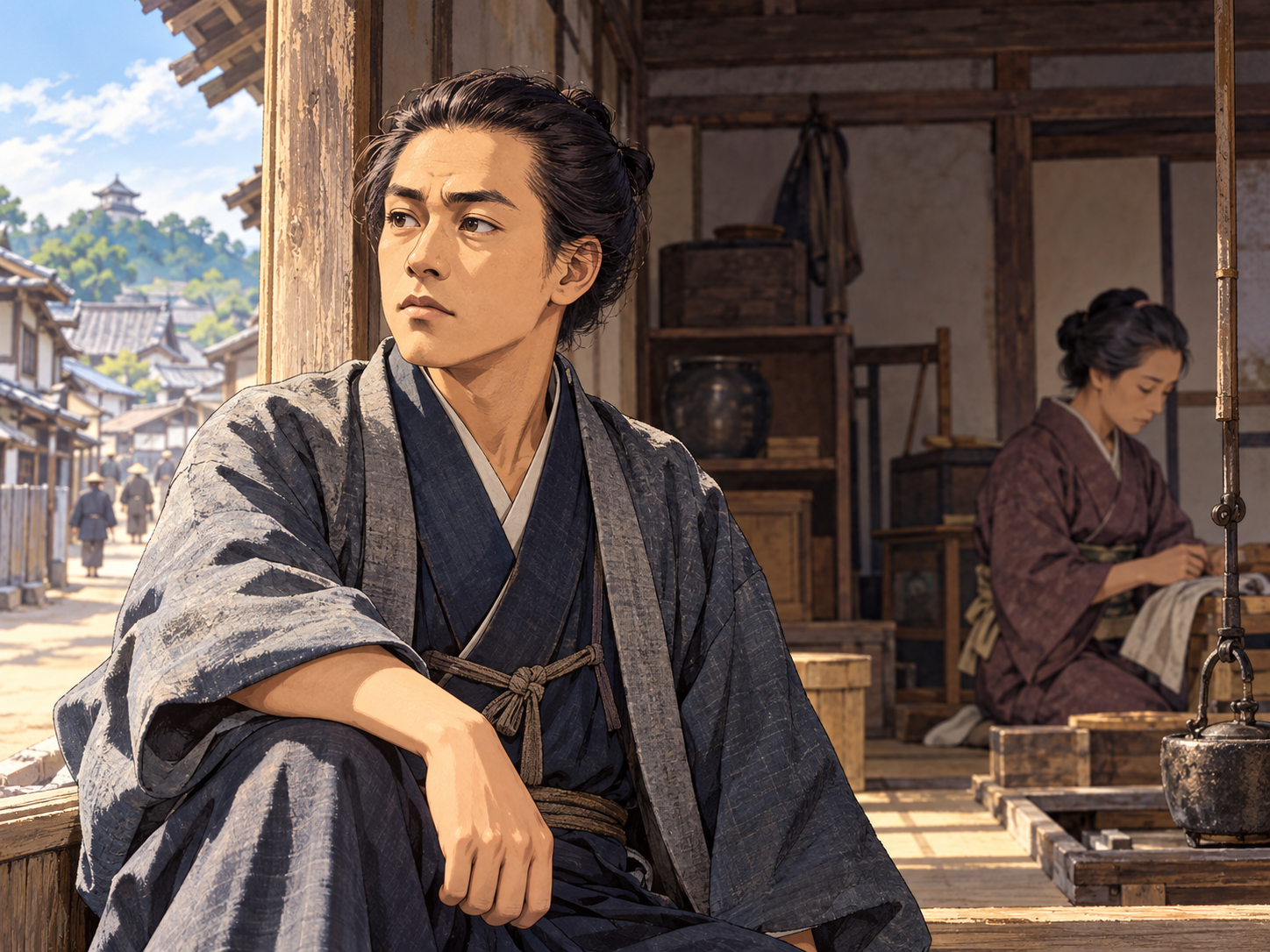 質素な武士の家で将来を考える若き福沢諭吉
